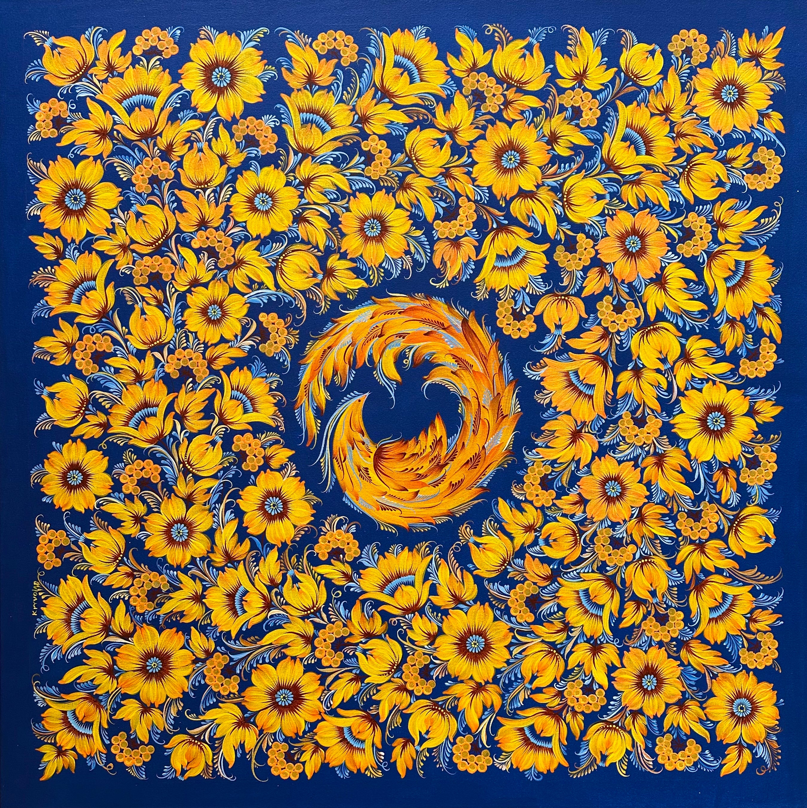 SUNBIRD - 35 in x 35 in (90 cm x 90 cm)