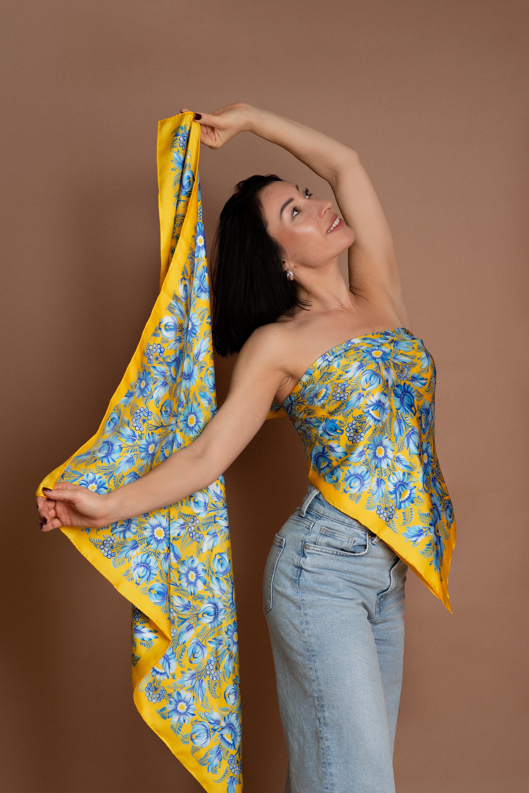 Silk Scarf "Ukrainian Spirit"