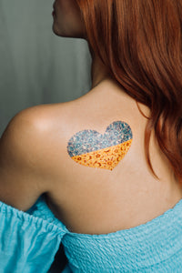 Ukrainian Heart Tattoo