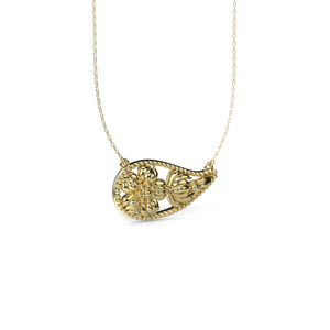 Drop Lace Pendant with Chain