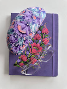 Lavender Garden – Hand-Painted Eyeglass Case