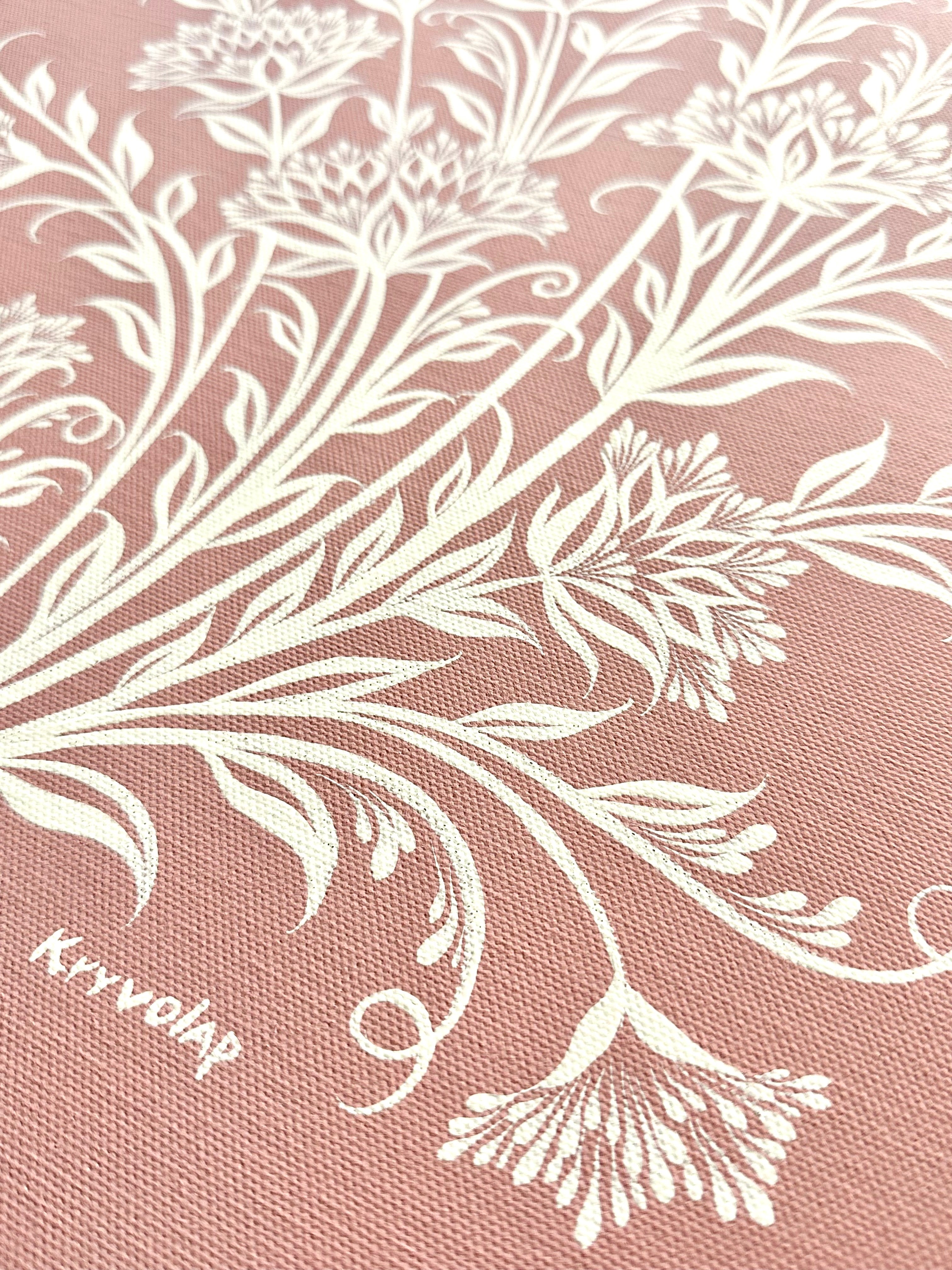 PATTERNED BLOOMS - 16 in x 20 in (40.6 cm x 50.8 cm)