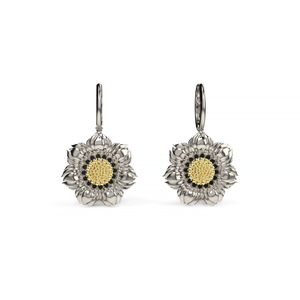 Blossom Earrings in White Gold