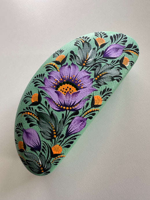 Wild Violet – Hand-Painted Eyeglass Case