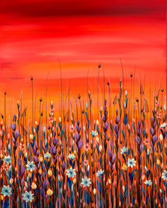 SAFFRON SKIES - 24 in x 30 in (61 cm x 76.2 cm)