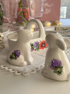 Easter Bunny Salt and Pepper Shakers