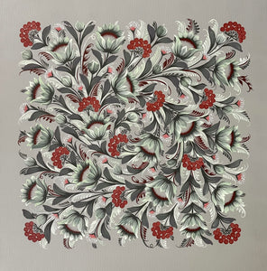 TIMELESS FLORA - 24 in x 24 in (61 cm x 61 cm)