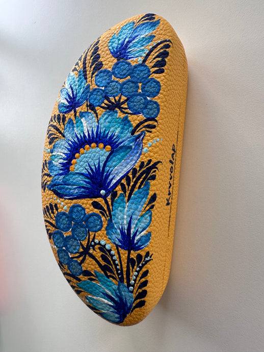 Cornflower Riot – Hand-Painted Eyeglass Case