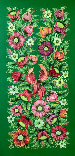 THE VIBRANT ENCOUNTER - 18 in x 36 in (45.7 cm x 92 cm)