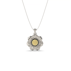 Blossom Pendant in White Gold