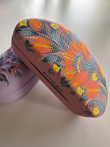Sunset Whispers – Hand-Painted Eyeglass Case