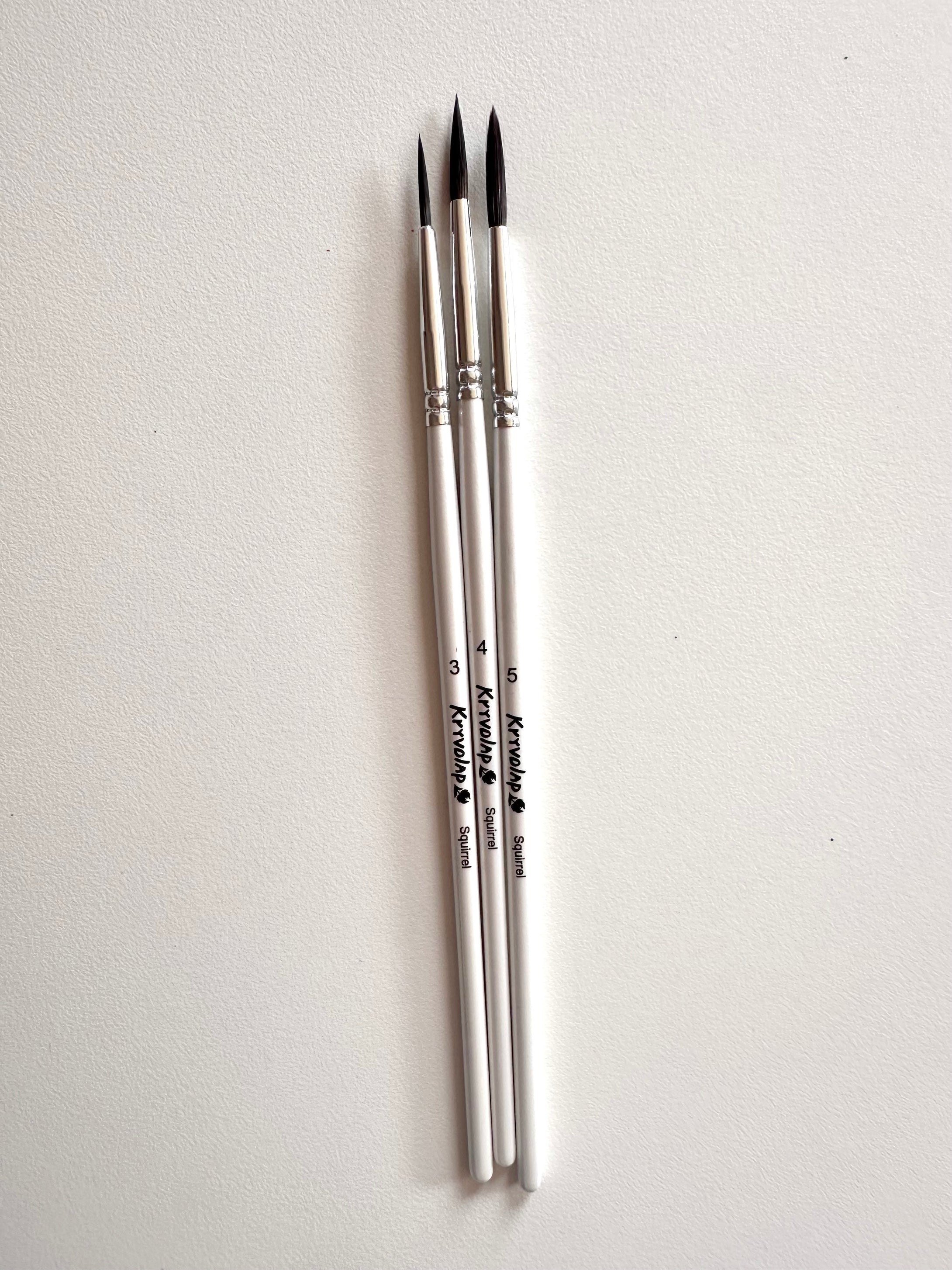 Round Brush Set (3 brushes – Sizes 3, 4, 5)