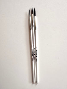 Round Brush Set (3 brushes – Sizes 3, 4, 5)