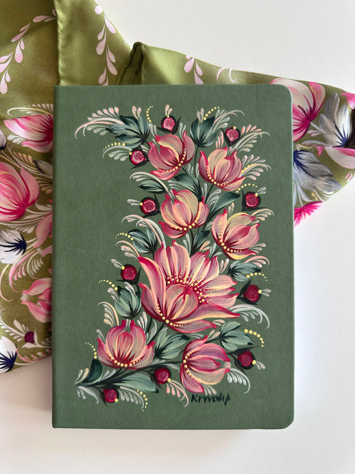 Crimson Petals — Notebook