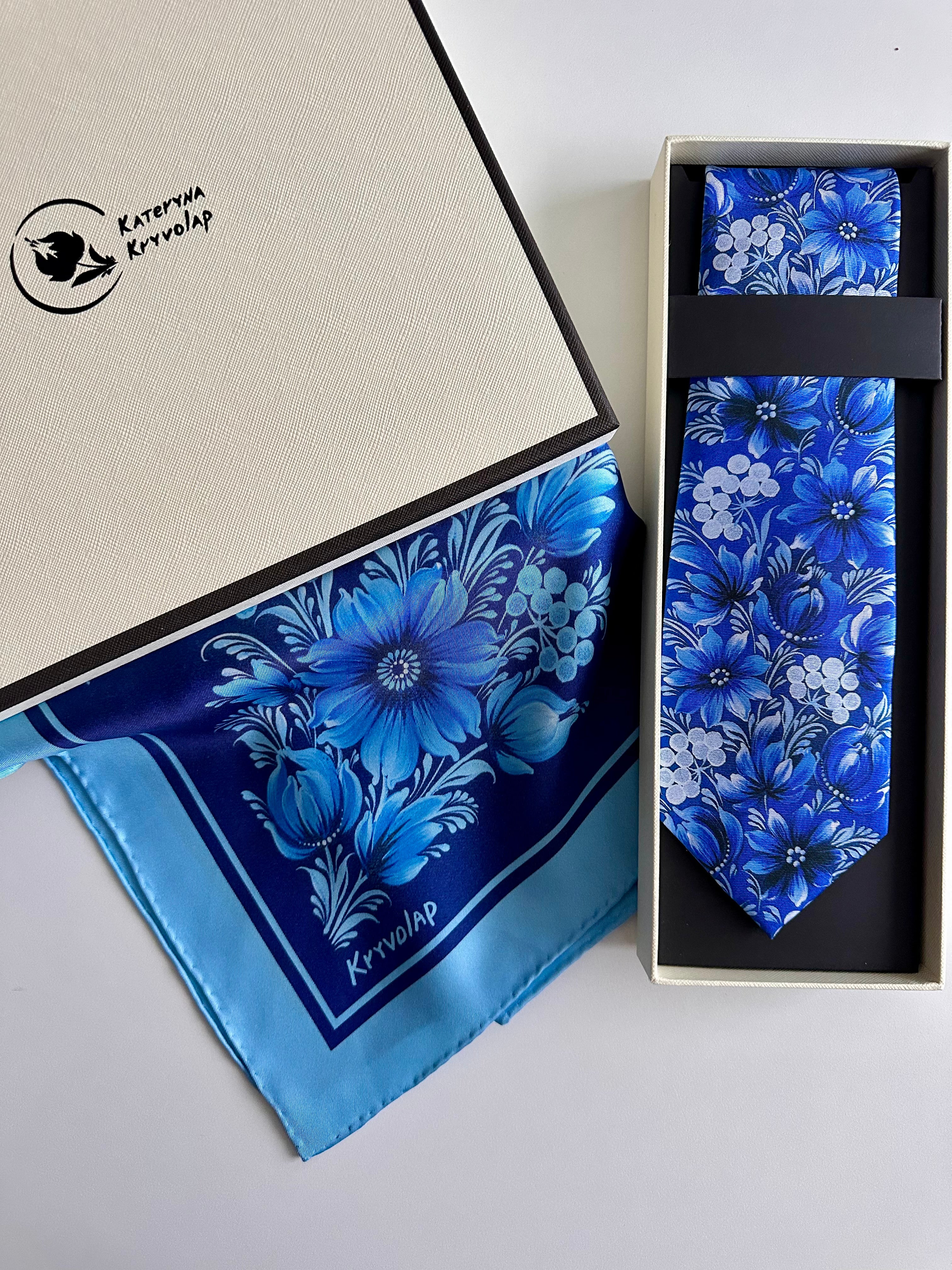 Holiday Silk Gift Set — Midnight Bloom