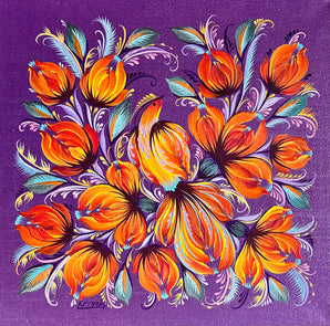 PURPLE REVERIE - 12 in x 12 in (30.4 cm x 30.4 cm)