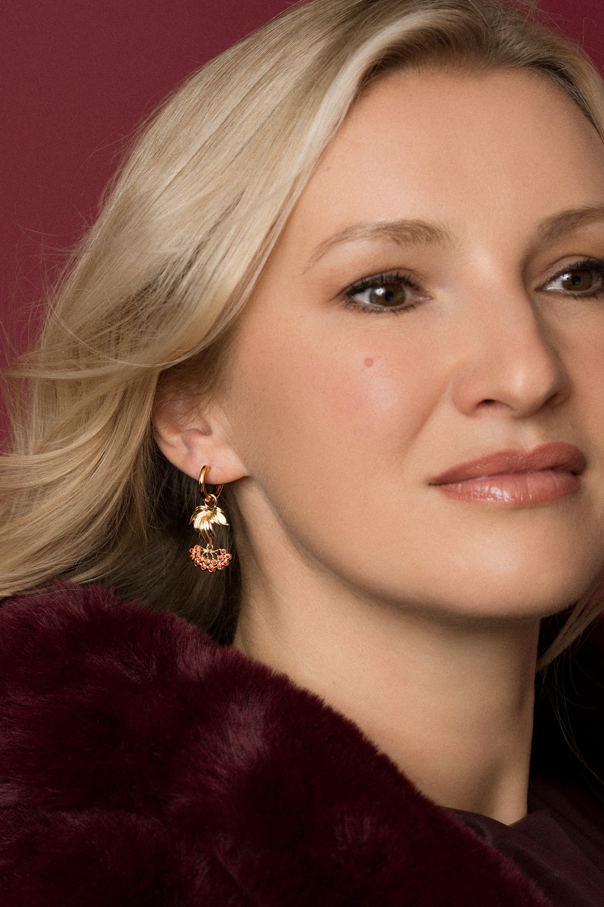 Kalyna Garnet Earrings