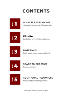 Petrykivka Art Practice Guide "Kalyna"