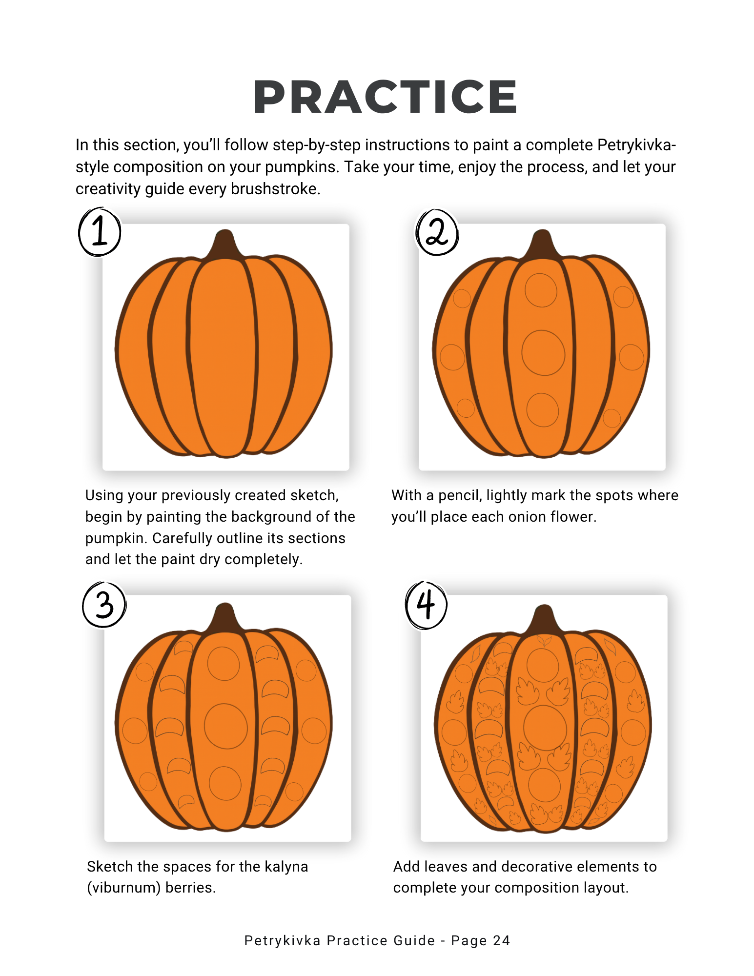 Advanced Modern Petrykivka – Thanksgiving Skill-Building Guide No.2