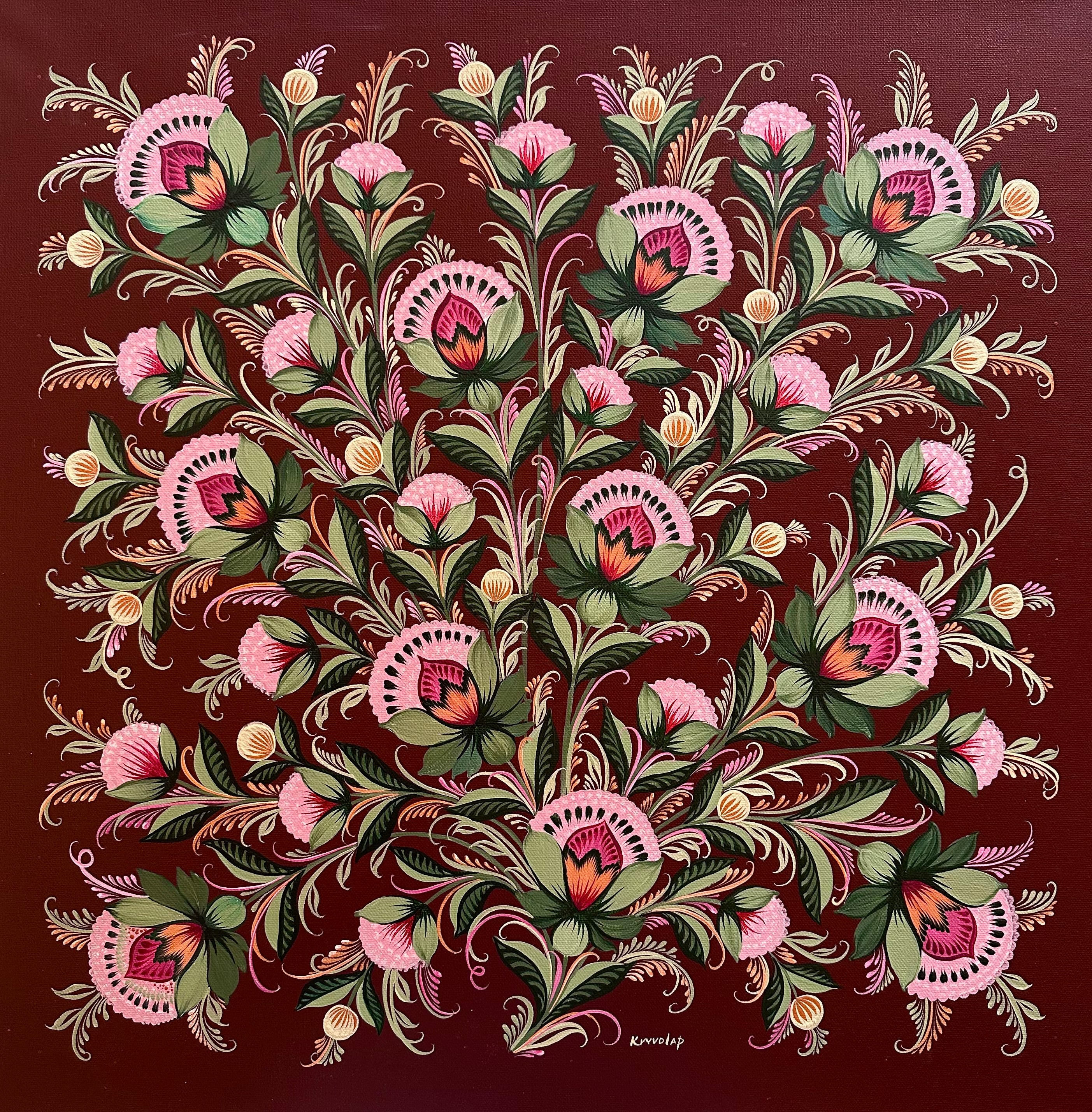 ROYAL THISTLE - 24 in x 24 in (61 cm x 61 cm)