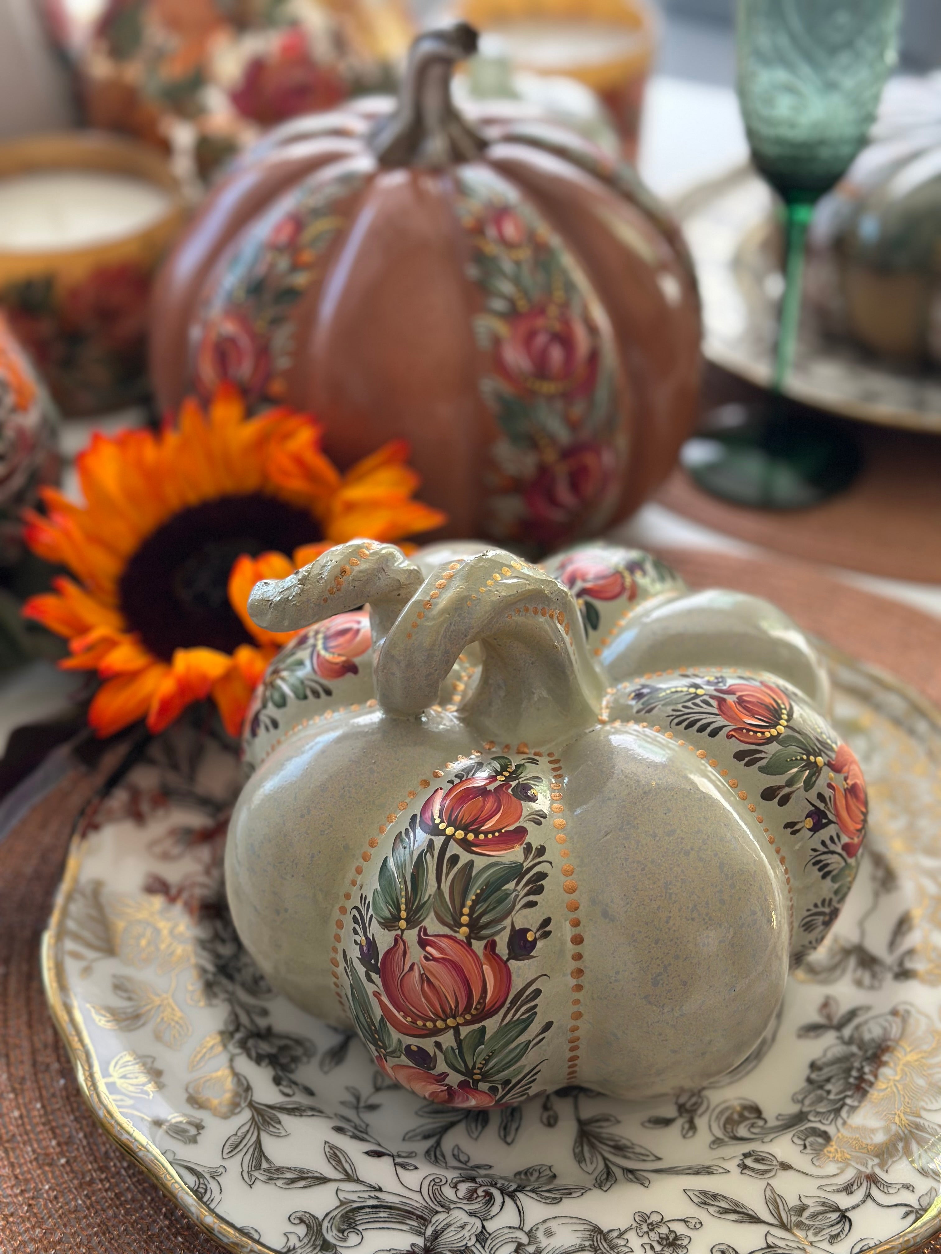 Autumn Bloom Pumpkin