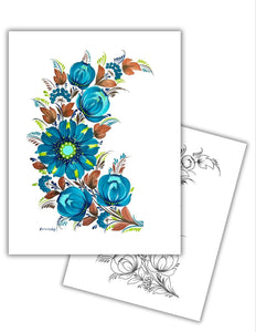 Petrykivka Coloring Book