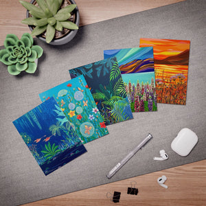 Set of 5 Postcards "Colors of Nature"  – Art by Kryvolap