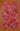 Floral pattern with pink, red, and purple flowers on a brown background