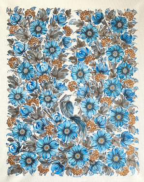 BLUE GARDEN - 24 in x 30 in (61 cm x 76.2 cm)