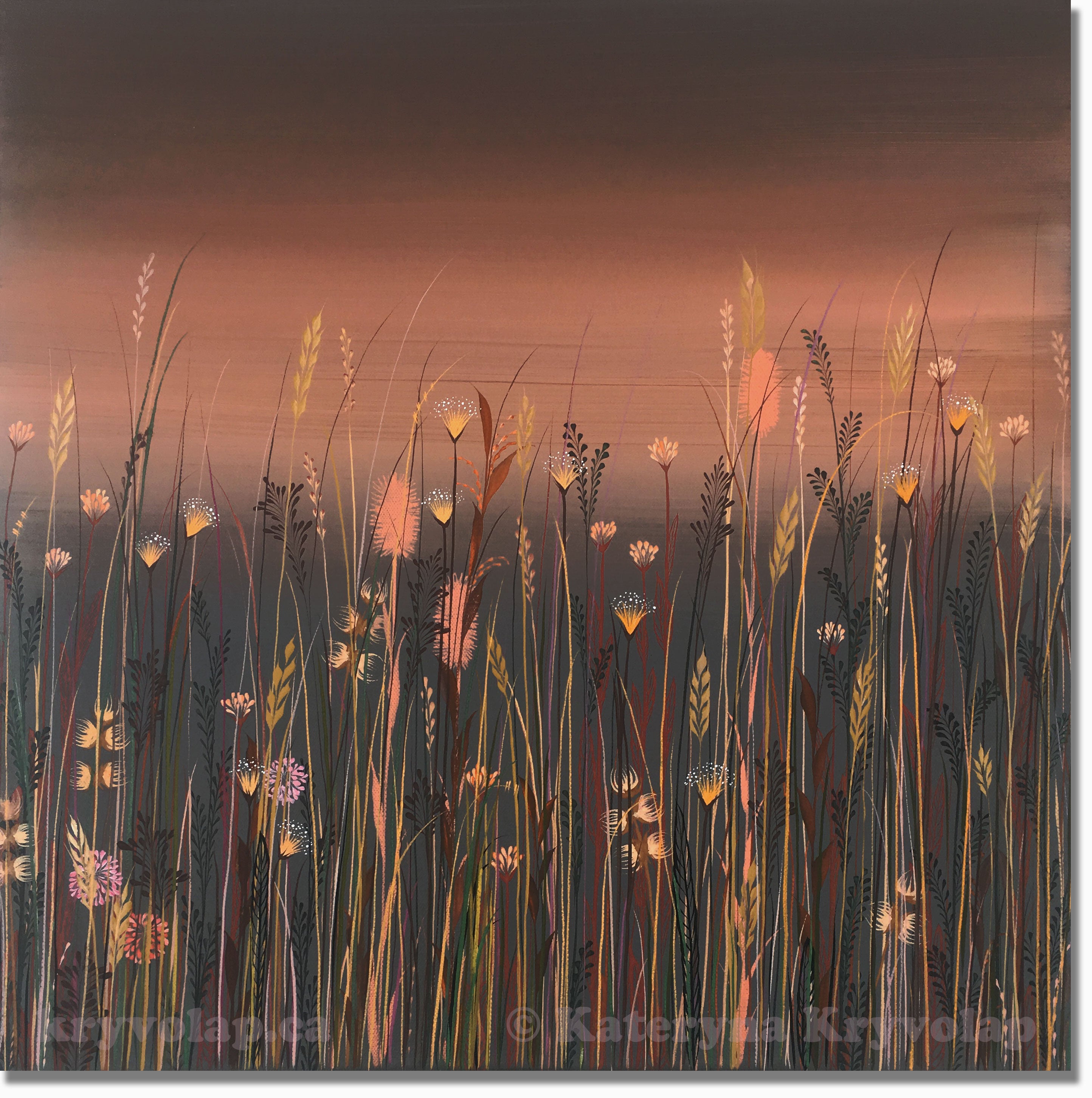 BRONZE DAWN -  20 in x 20 in (50.8 cm x 50.8 cm)