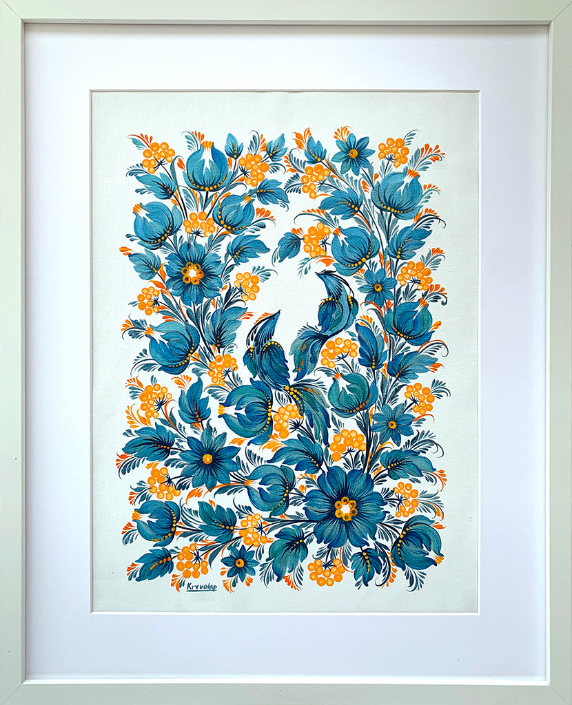 CALM AND FROSTY - 16 in x 20 in (41 cm x 51 cm)