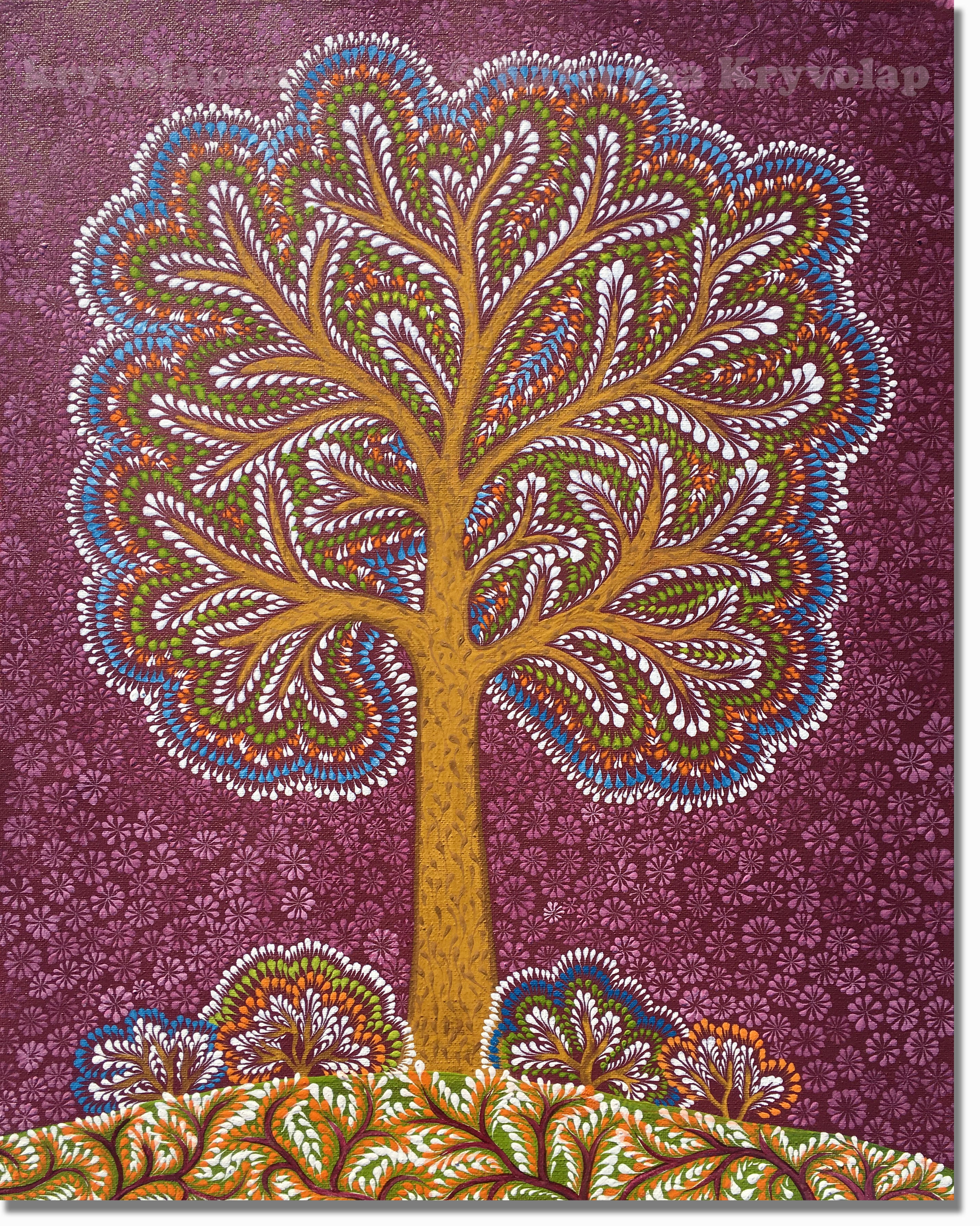 RADIANT BLOOM -  16 in x 20 in (40.6 cm x 50.8 cm)