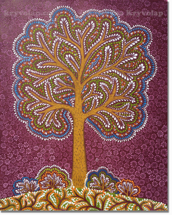 RADIANT BLOOM -  16 in x 20 in (40.6 cm x 50.8 cm)