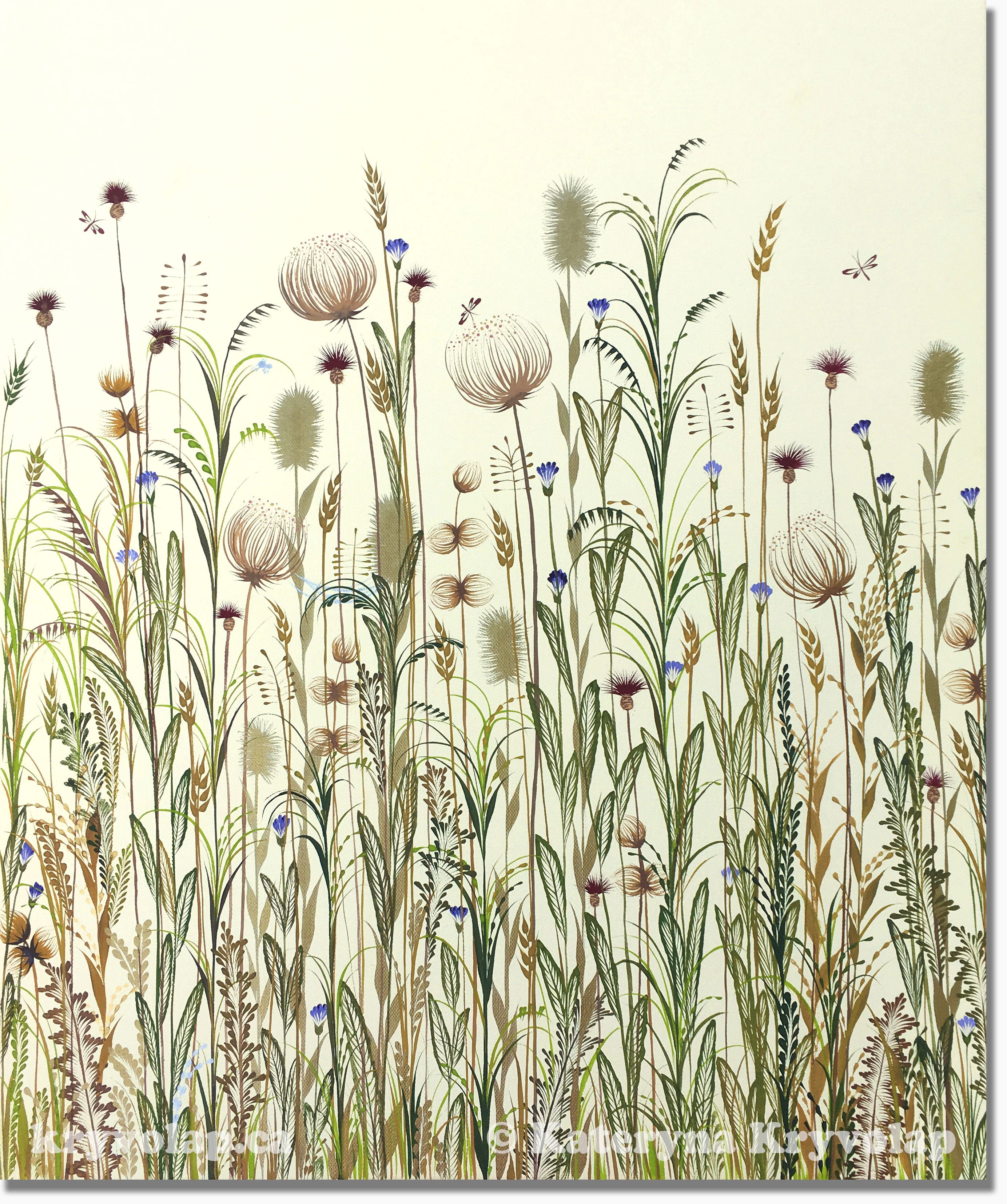 GOLDEN STRAWS - 20 in x 24 in (50.8 cm x 61 cm)