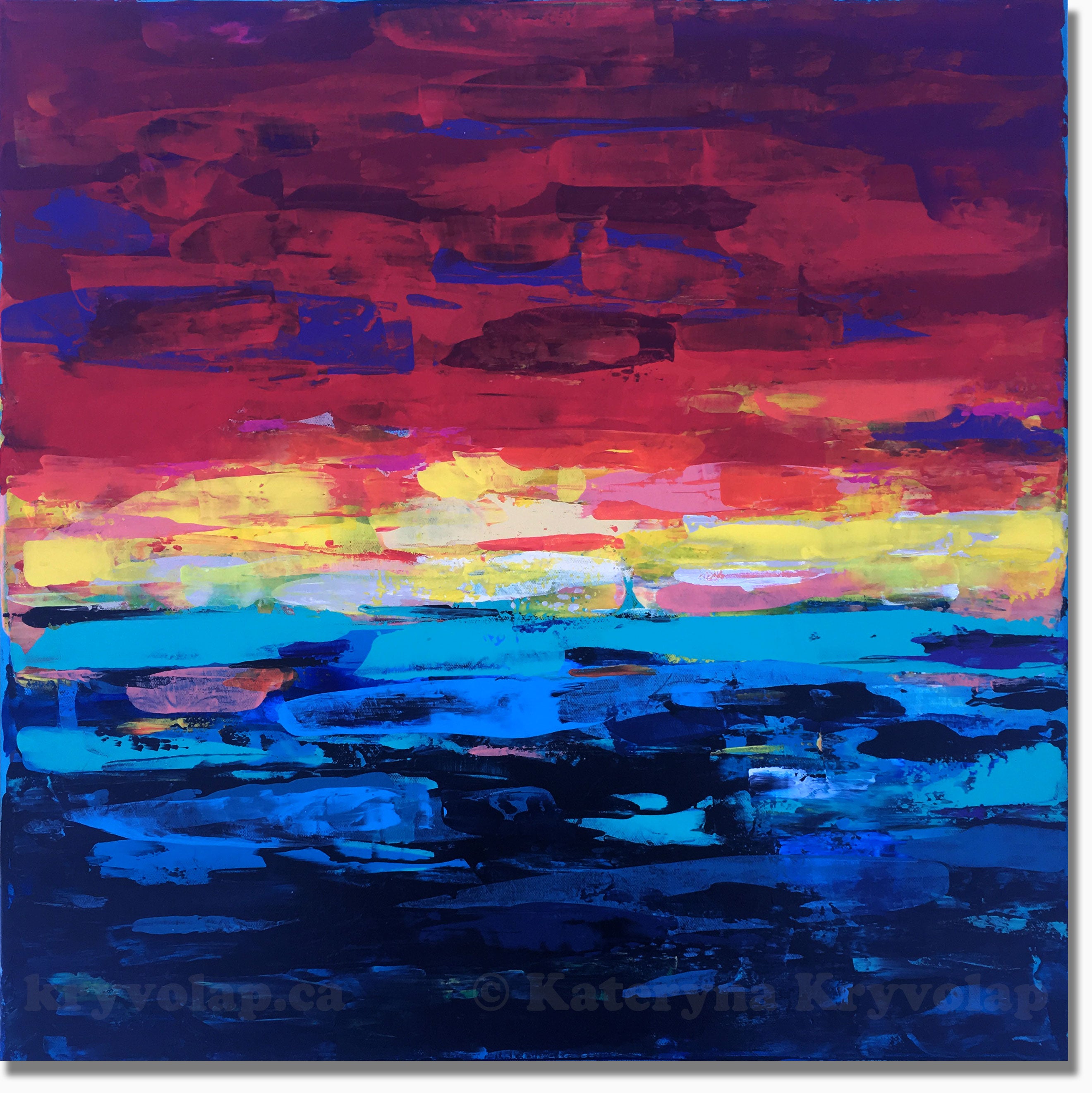 SUNRISE ONE - 24 in x 24 in (61 cm x 61 cm)