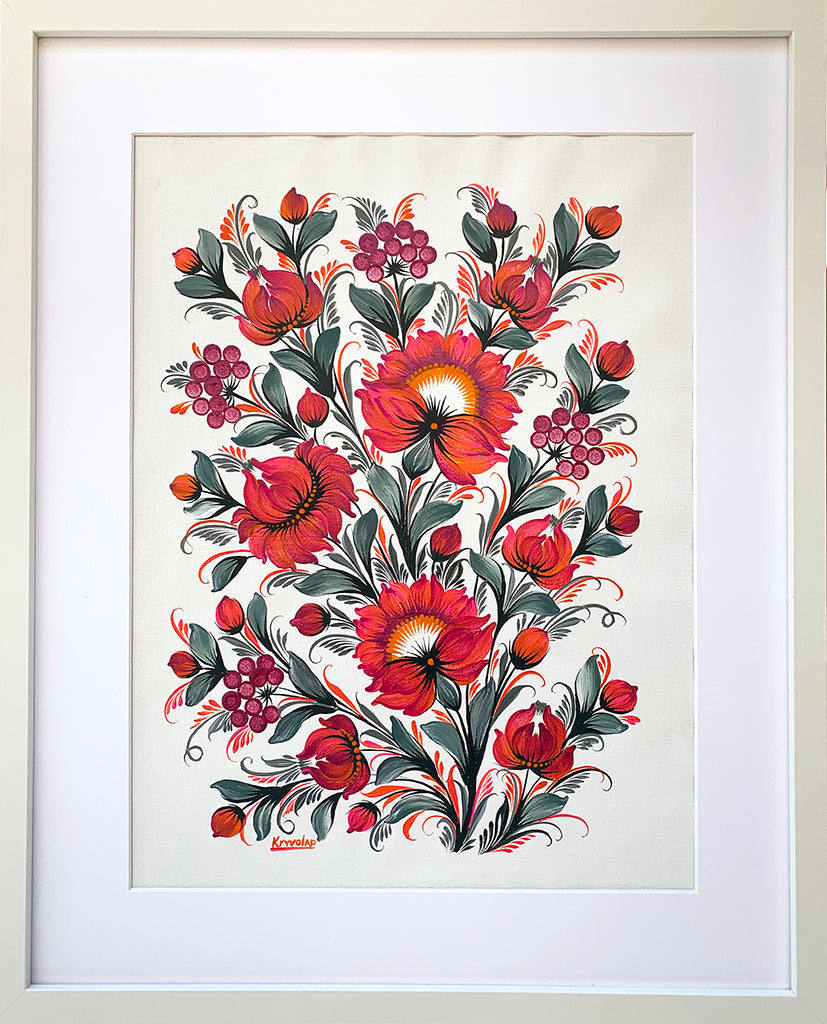 WILD ROSE BLOOMING - 16 in x 20 in (41 cm x 51 cm)