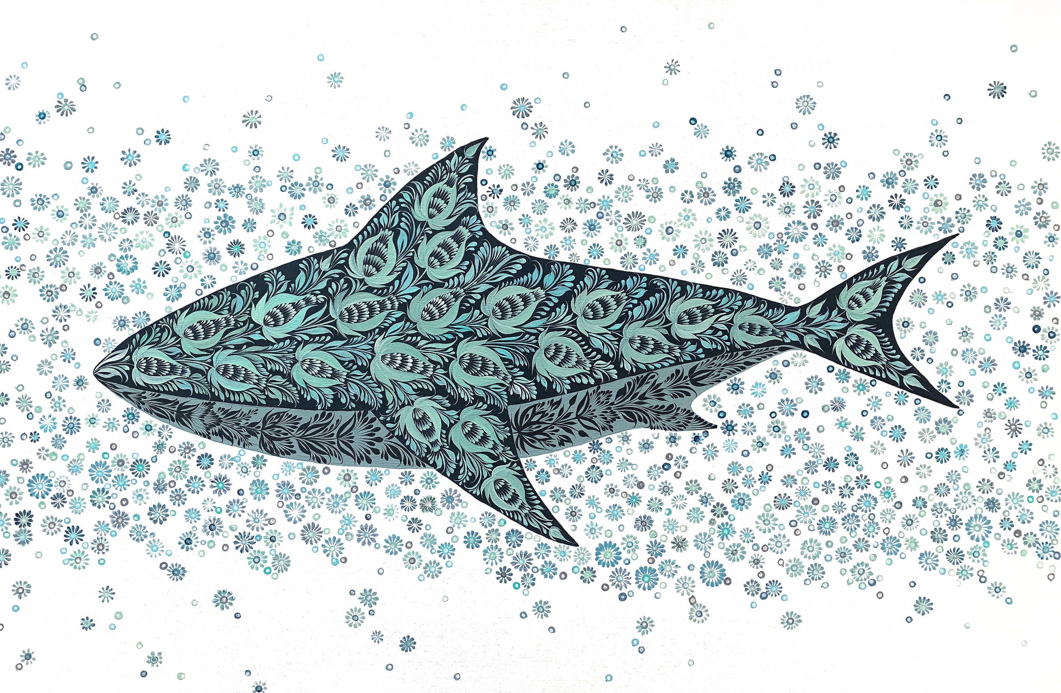 TRANQUIL PREDATOR - 24 in x 36 in (61 cm x 92 cm)