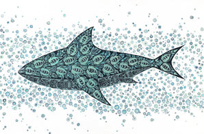 TRANQUIL PREDATOR - 24 in x 36 in (61 cm x 92 cm)