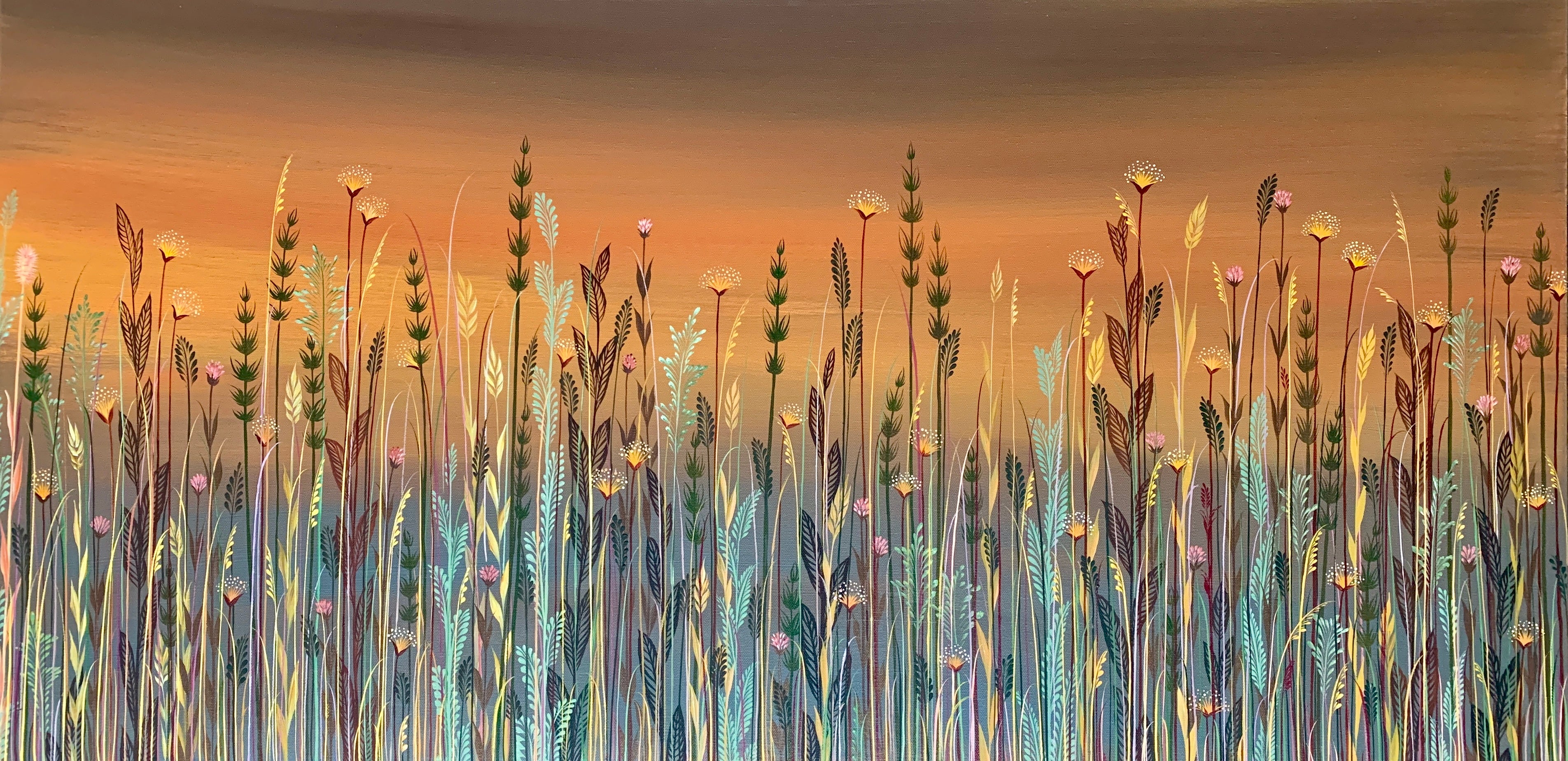 BRONZE DAWN TWO - 24 in x 48 in (61 cm x 122 cm)