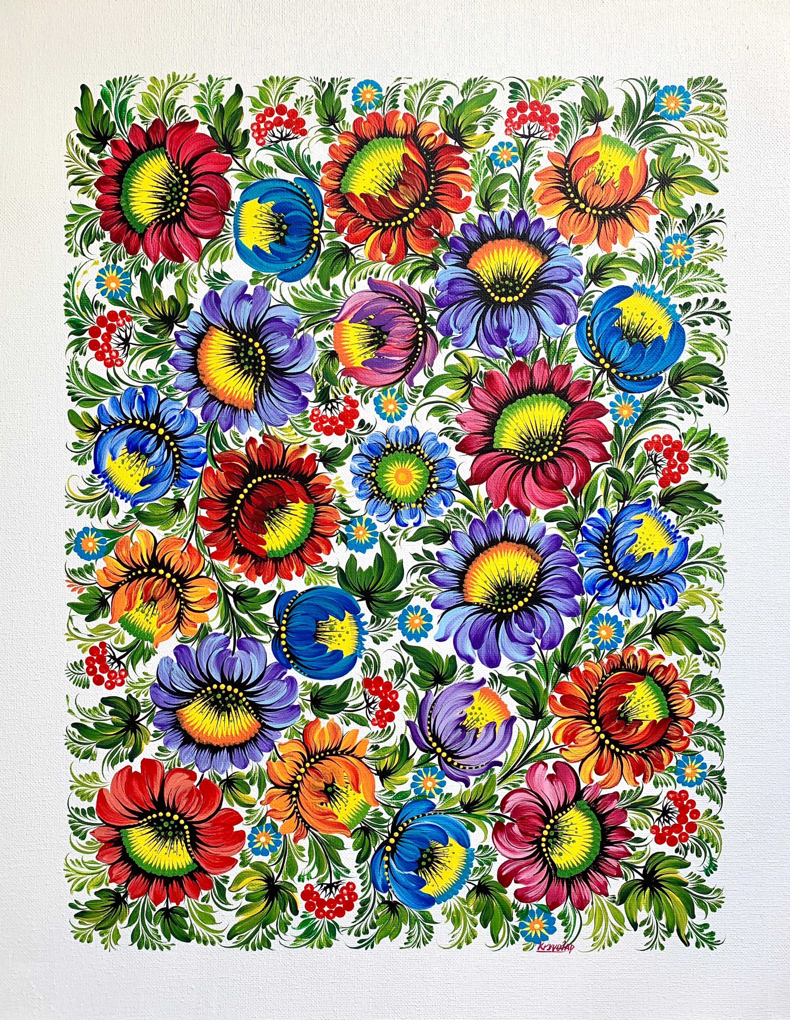 BRIGHT PATTERN - 16 in x 20 in (40.6 cm x 50.8 cm)