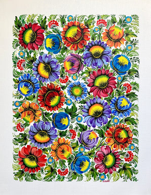 BRIGHT PATTERN - 16 in x 20 in (40.6 cm x 50.8 cm)