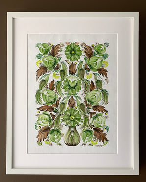 FAMILY WAY - GREEN 16 in x 20 in (41 cm x 51 cm)