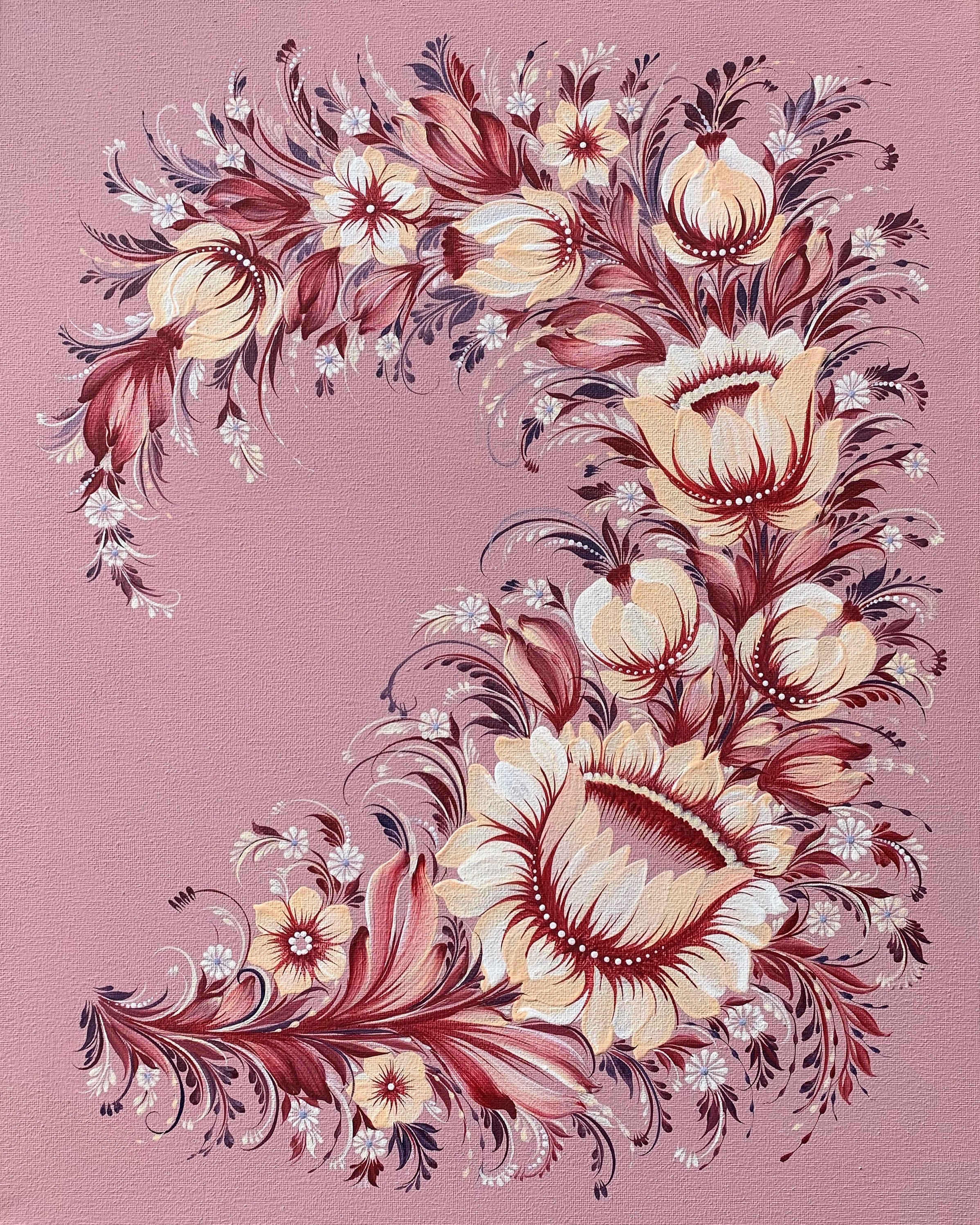 WHITE FUCHSIA - 16 in x 20 in (40.6 cm x 50.8 cm