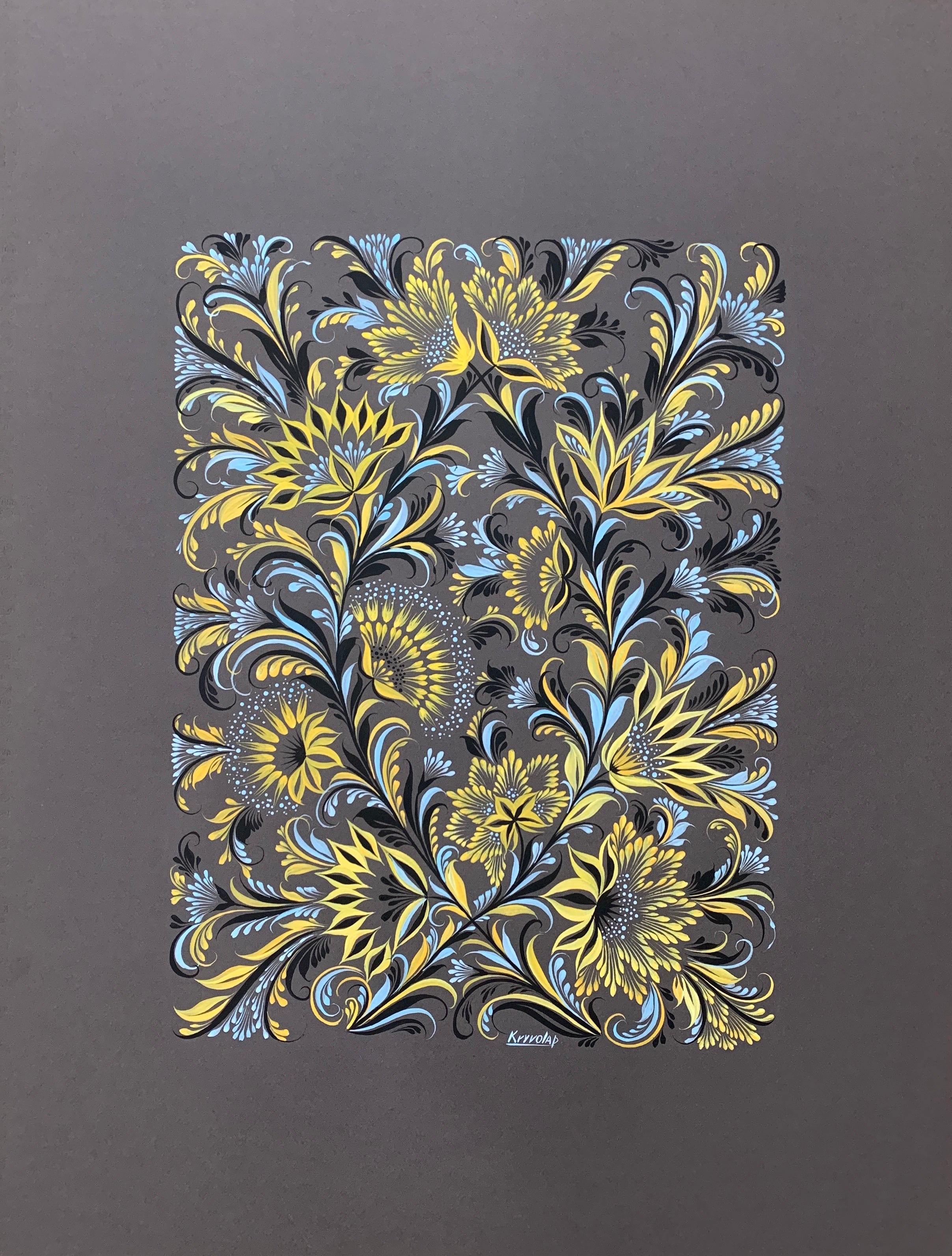 FLOWER LACE ON PAPER