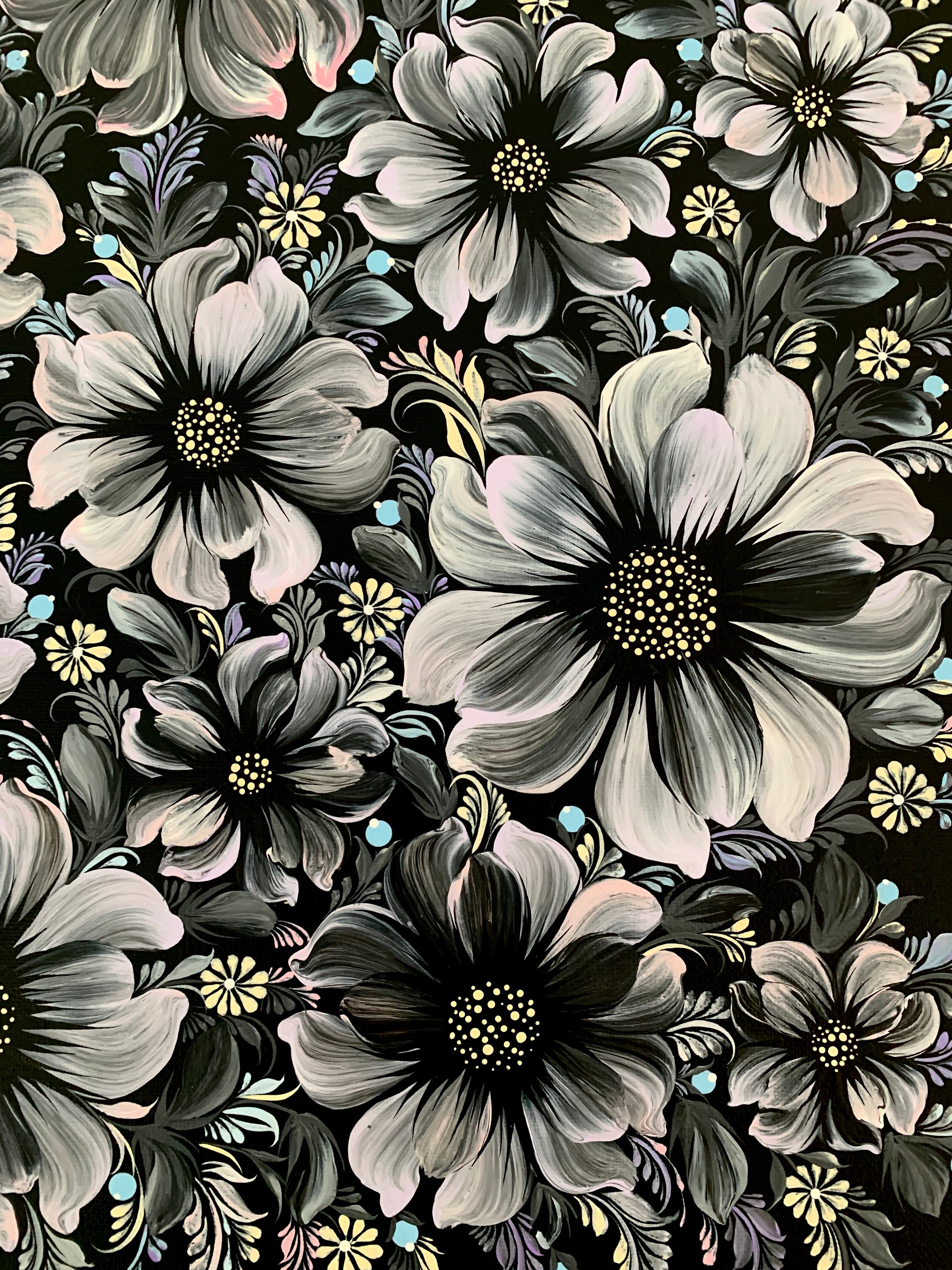 NIGHT BLOOMING TWO - 16 in x 20 in (40.6 cm x 50.8 cm)