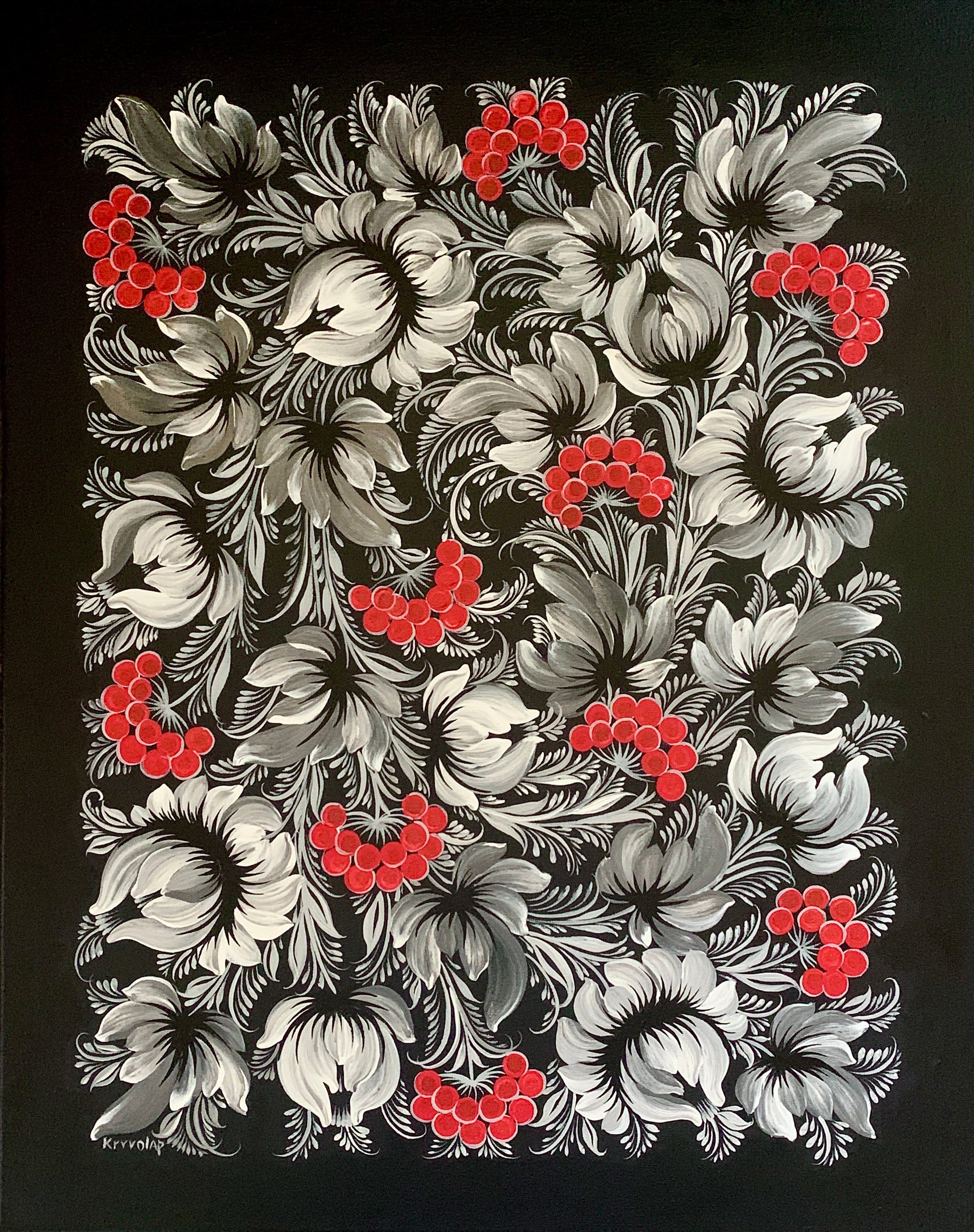 THROUGH THE ASHES - 16 in x 20 in (40.6 cm x 50.8 cm)