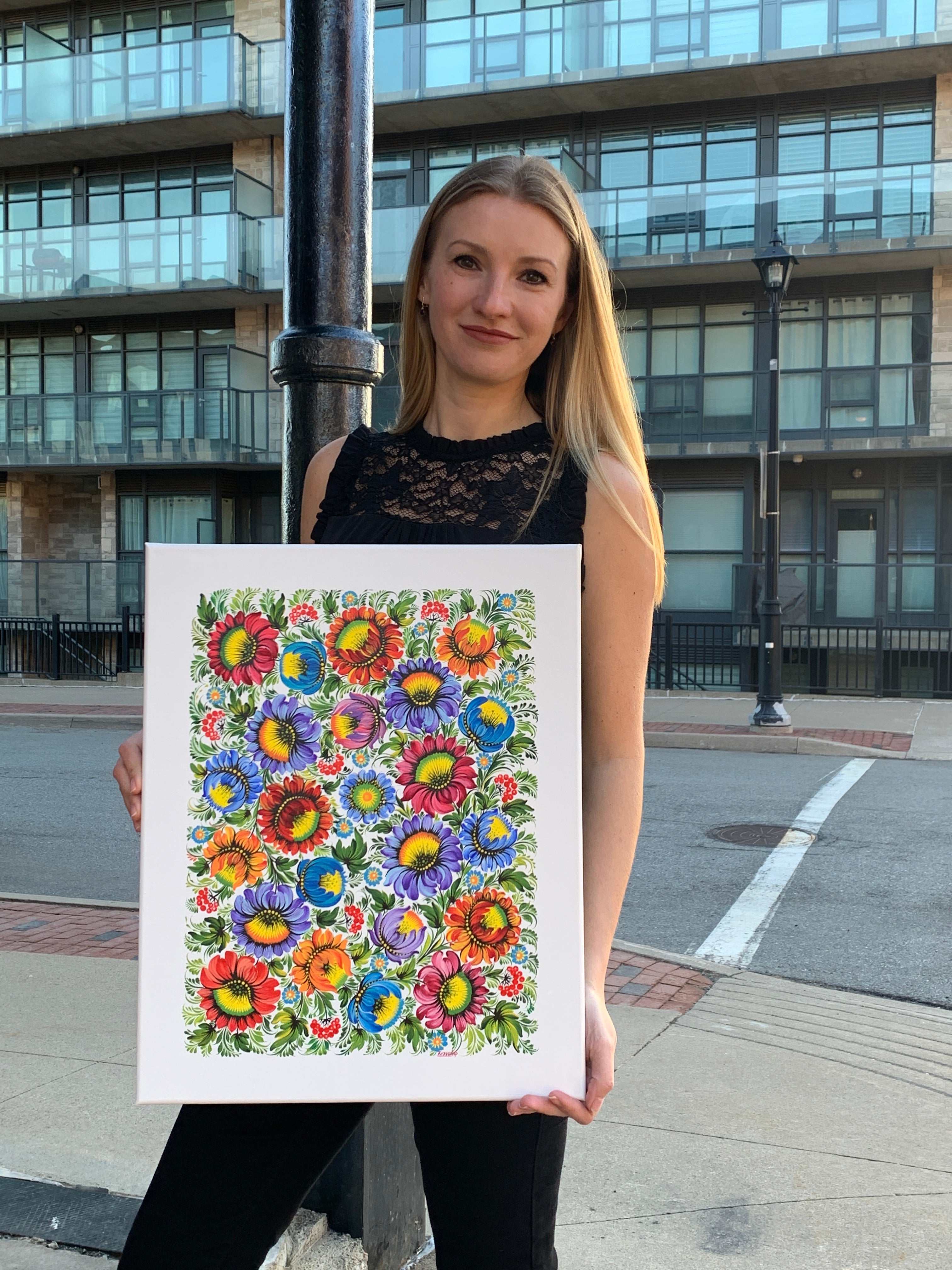 BRIGHT PATTERN - 16 in x 20 in (40.6 cm x 50.8 cm)