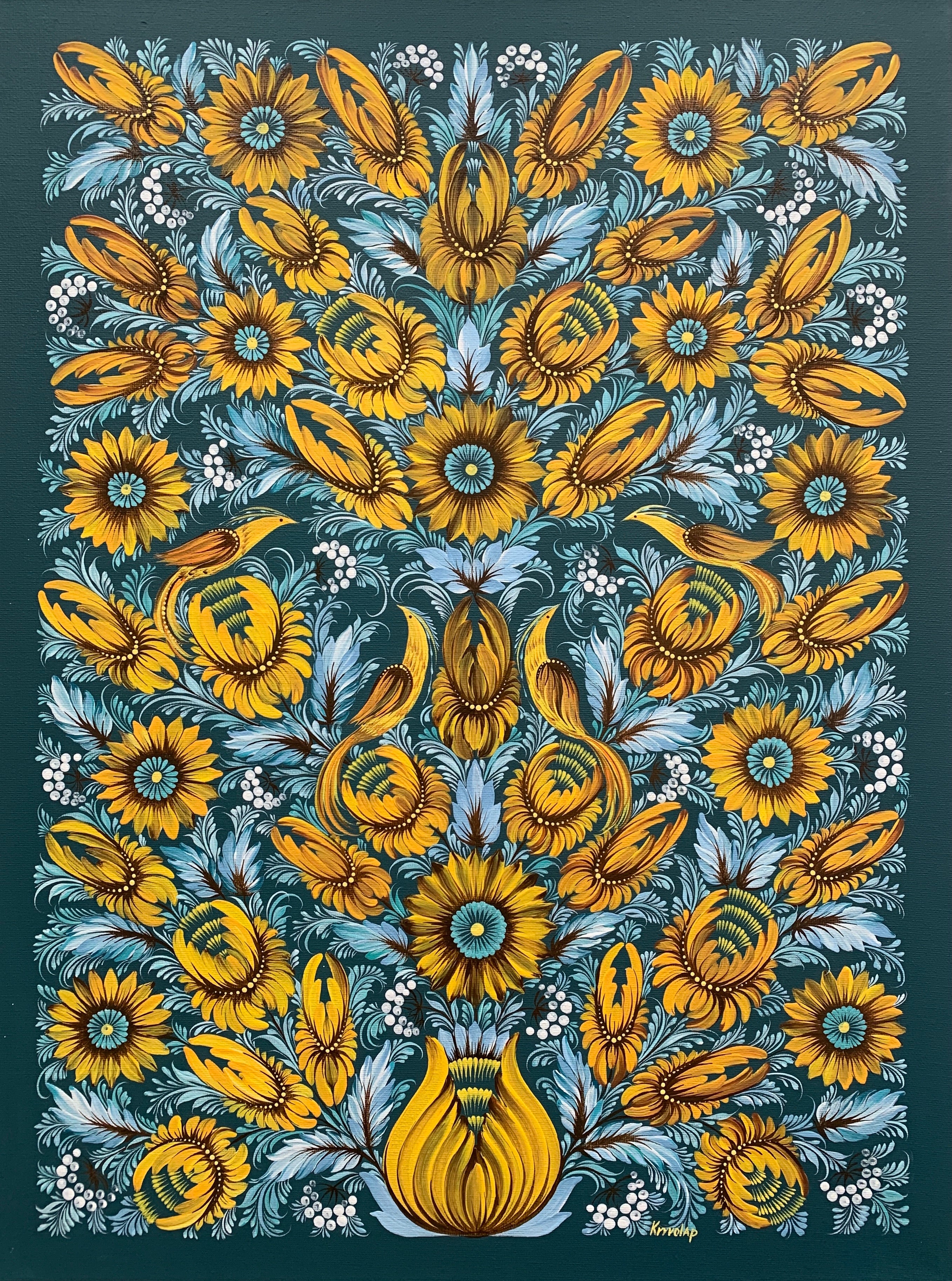 FLOWER POETRY - 18 in x 24 in (45.7 cm x 61 cm)