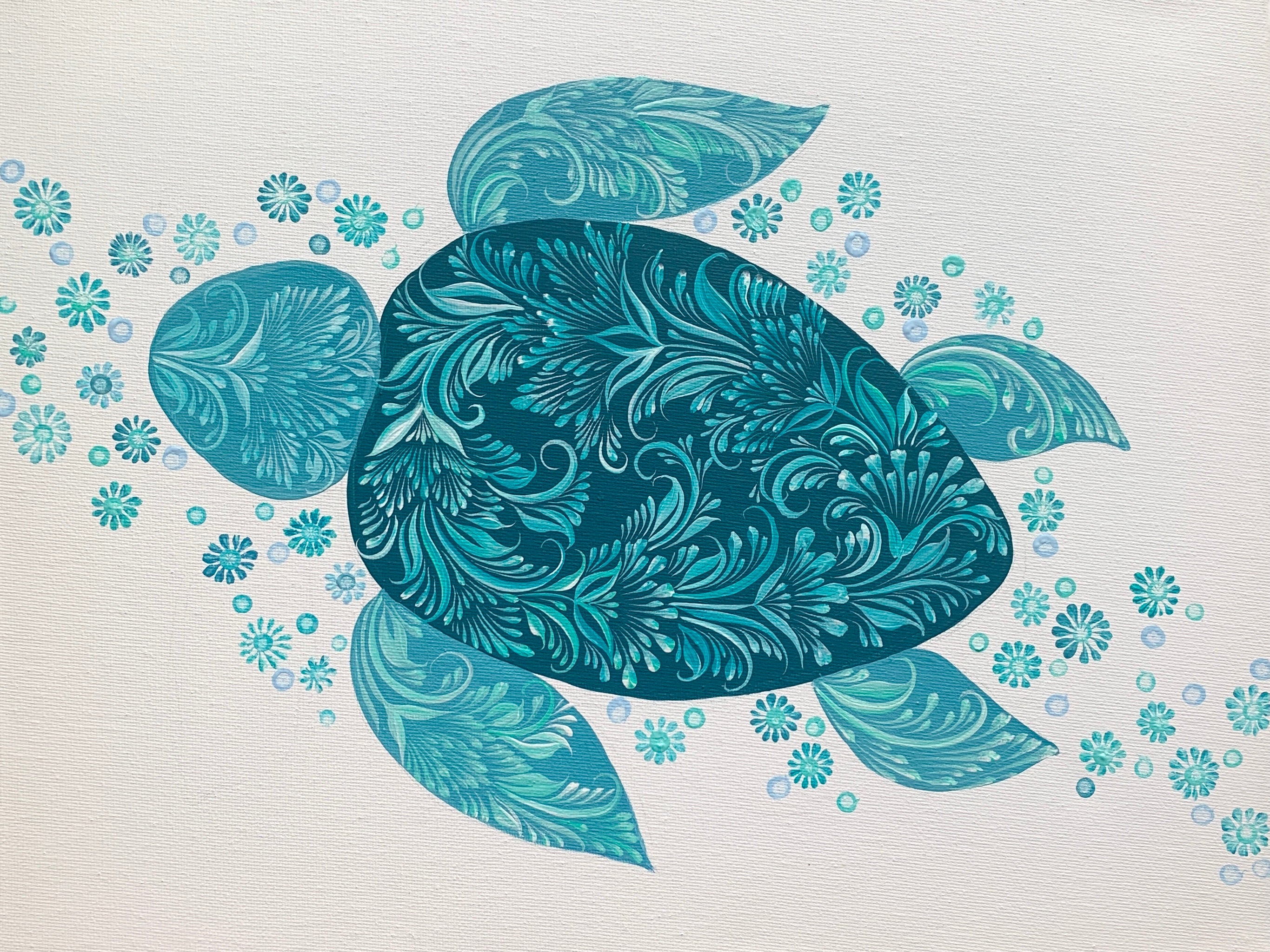 TURTLE - 11 in x 14 in (28 cm x 35.6 cm)