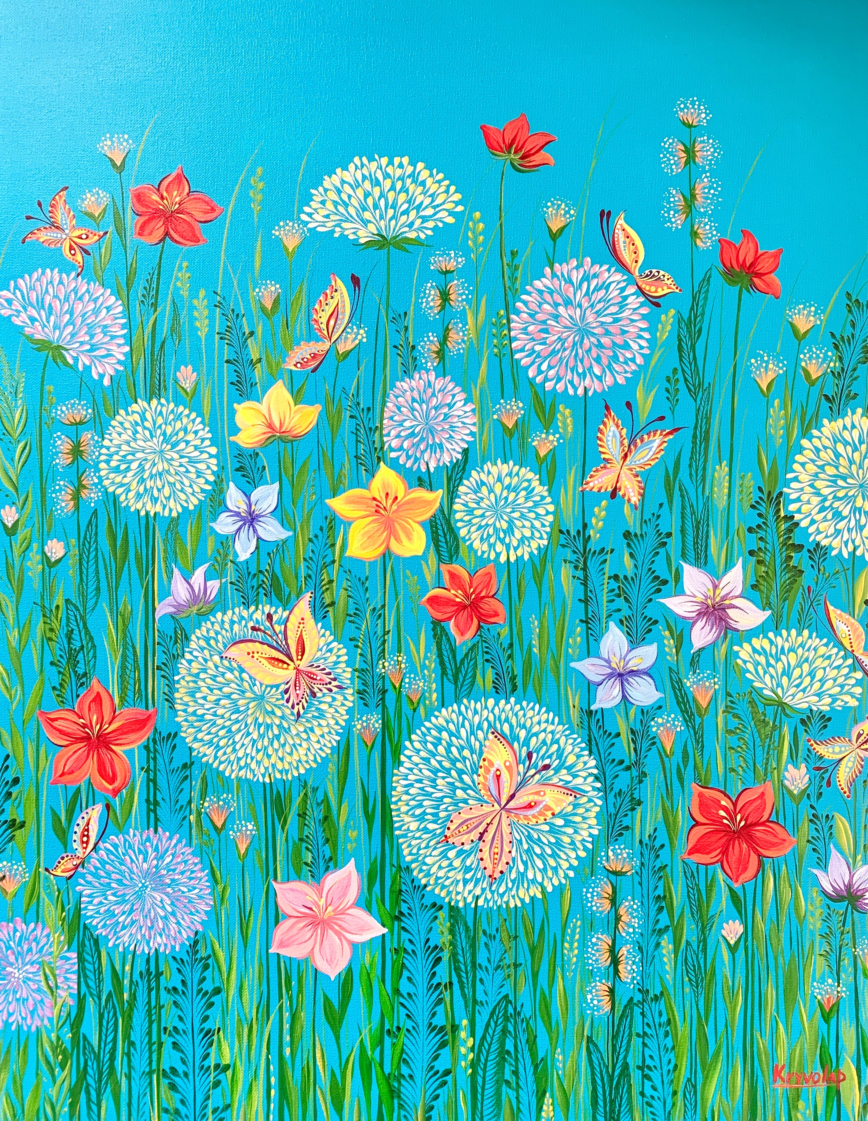 BUTTERFLIES TWO - 22 in x 28 in (55.9 cm x 71 cm)